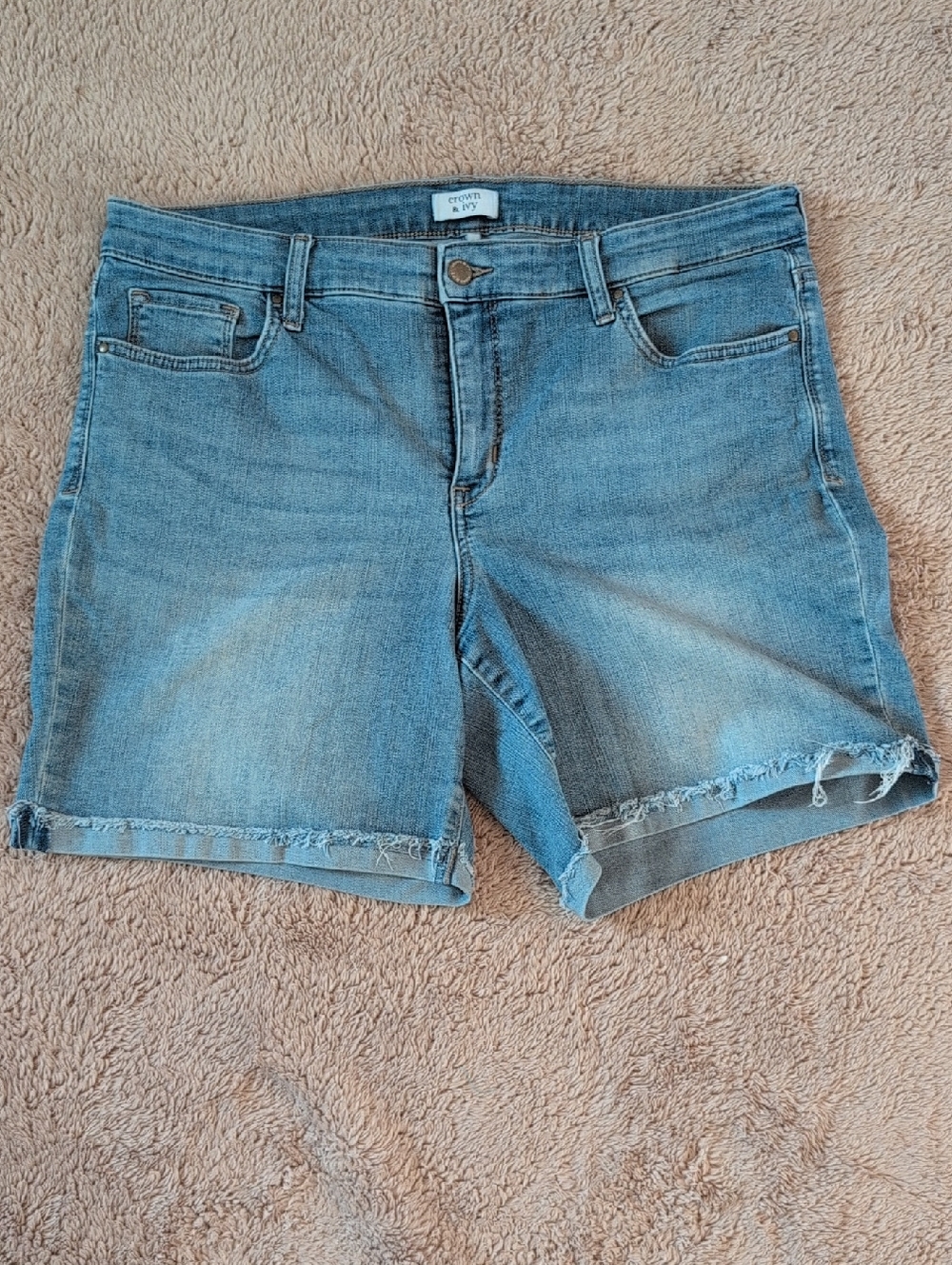 Crown & Ivy Denim Cutoff Shorts Size 14